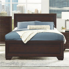 Kauffman Wood Queen Panel Bed Dark Cocoa - 204391Q
