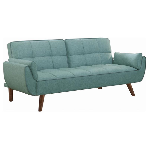 Caufield Upholstered Convertible Sofa Bed Turquoise Blue - 360097