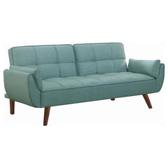 Caufield Upholstered Convertible Sofa Bed Turquoise Blue - 360097