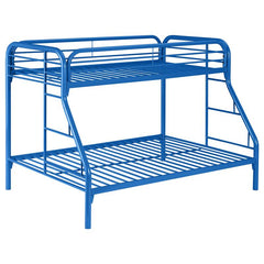 Morgan Metal Twin Over Full Bunk Bed Blue - 2258B