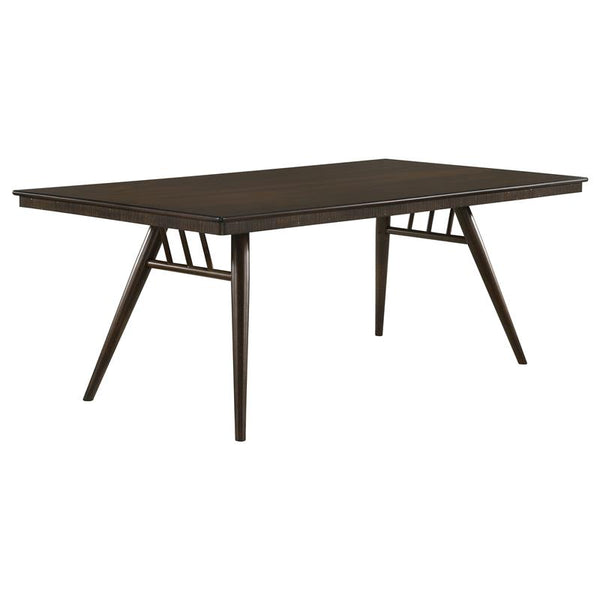 Wes Rectangular Dining Table Dark Walnut - 115271