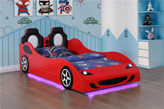 Cruiser Wood Twin LED Car Bed Red - 400479