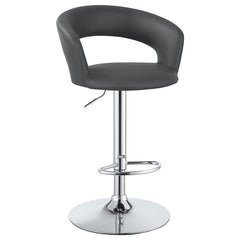 Barraza 29" Adjustable Height Bar Stool Grey and Chrome - 120397
