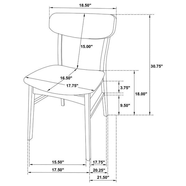 Dortch 7-piece Oval Solid Wood Dining Set Walnut - 108461-S7
