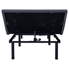 Negan Twin Extra Long Adjustable Bed Base Grey and Black - 350132TL