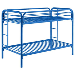 Morgan Metal Twin Over Twin Bunk Bed Blue - 2256B