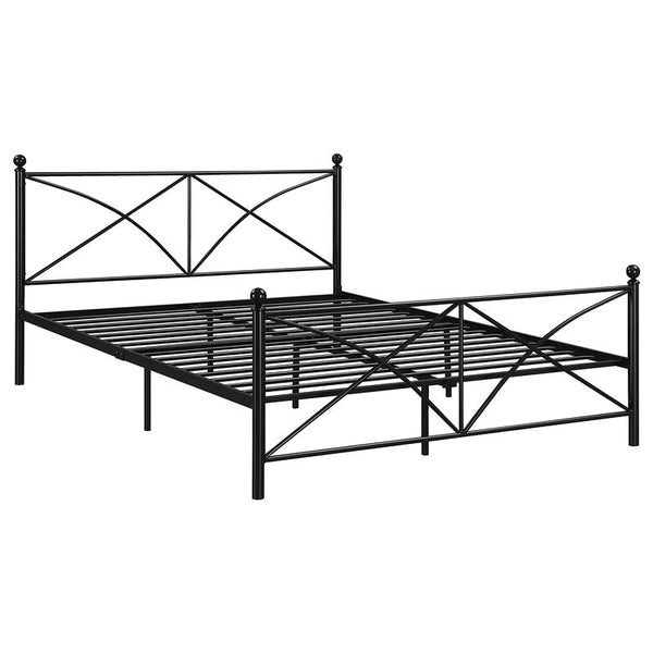Hart Metal Queen Open Frame Bed Matte Black - 422755Q