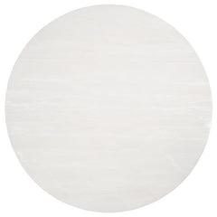 Gwynn Round Dining Table with Marble Top and Stainless Steel Base White and Gold - 107171