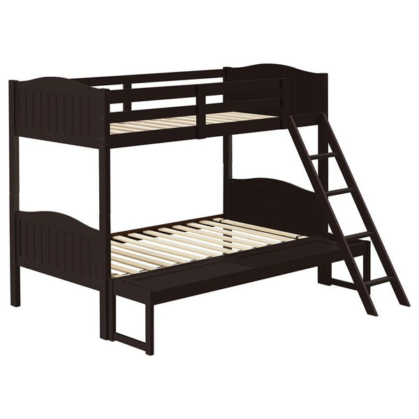 Arlo Wood Twin Over Full Bunk Bed Espresso - 405054BRN