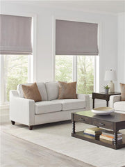 Christine Upholstered Sloped Arm Loveseat Beige - 552062