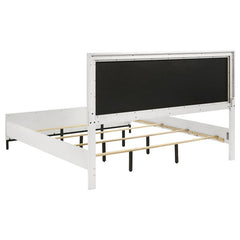 Sonora California King Upholstered Panel Bed White - 224861KW