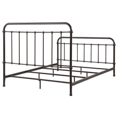 Livingston Metal Eastern King Open Frame Bed Dark Bronze - 300399KE
