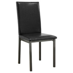 Garza Upholstered Dining Chairs Black (Set of 2) - 100612