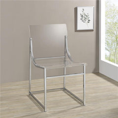 Adino Acrylic Dining Side Chair Clear and Chrome (Set of 2) - 121182
