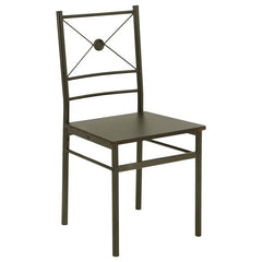 Anna 5-piece Rectangular Dining Set Dark Bronze - 100033