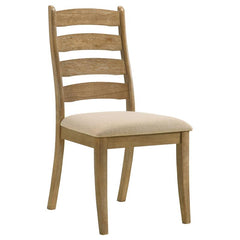 Danvers Ladder Back Dining Side Chair Brown Oak (Set of 2) - 109152