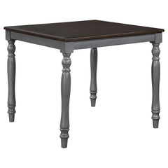 Wiley 5-piece Square Spindle Legs Counter Height Dining Set Beige and Grey - 120576