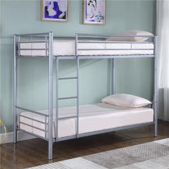 Hayward Metal Twin Over Twin Bunk Bed Silver - 460072