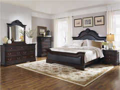 Cambridge 4-piece Eastern King Bedroom Set Cappuccino - 203191KE-S4