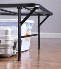 Mabel Metal Twin Extra Long Support Platform Bed Black - 305957TL