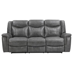 Conrad Upholstered Padded Arm Motion Sofa Grey - 650354