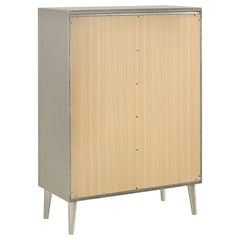 Ramon 5-drawer Bedroom Chest Metallic Sterling - 222705