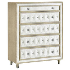 Antonella 5-piece Queen Bedroom Set Ivory - 223521Q-S5