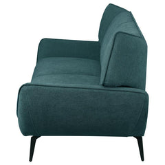 Acton Upholstered Flared Arm Sofa Teal Blue - 511161