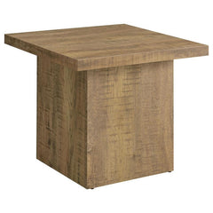 Devar Square Engineered Wood End Table Mango Brown - 708067