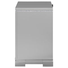 Eleanor 2-drawer Nightstand Metallic Mercury - 223462