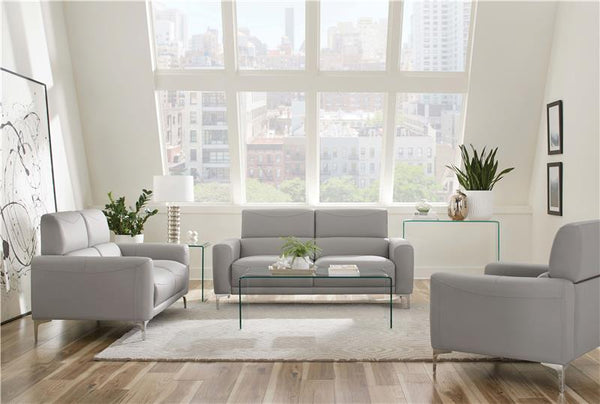 Glenmark Upholstered Track Arm Sofa Taupe - 509731