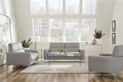 Glenmark 3-piece Upholstered Track Arm Sofa Set Taupe - 509731-S3