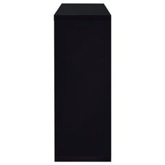 Prescott Rectangular 2-shelf Bar Unit Glossy Black - 100165