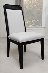 Brookmead Upholstered Dining Side Chair Ivory and Black (Set of 2) - 108232