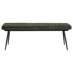 Partridge Cushion Bench Espresso and Black - 110653