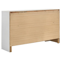Miranda 7-drawer Dresser White and Rhinestone - 205113