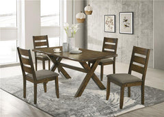 Alston X-shaped Dining Table Knotty Nutmeg - 106381