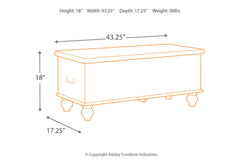 Fossil Ridge Storage Bench - A4000039