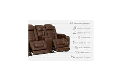 Backtrack Power Reclining Loveseat with Console - U2800418