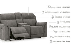 Next-Gen DuraPella Power Reclining Loveseat with Console - 5930118