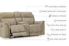 Next-Gen DuraPella Power Reclining Loveseat with Console - 5930218