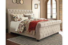 Willenburg Queen Upholstered Sleigh Bed - B643B3