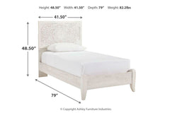 Paxberry Twin Panel Bed - B181B1