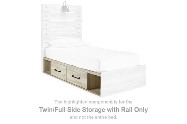 Cambeck Twin/Full Side Storage with Rail - B192-150