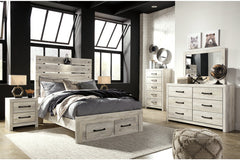 Cambeck Full Panel Bed with 2 Storage Drawers - B192B33