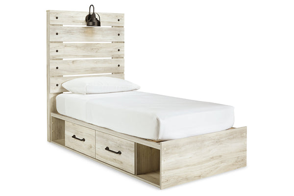 Cambeck Twin Panel Bed with 2 Storage Drawers - B192B13