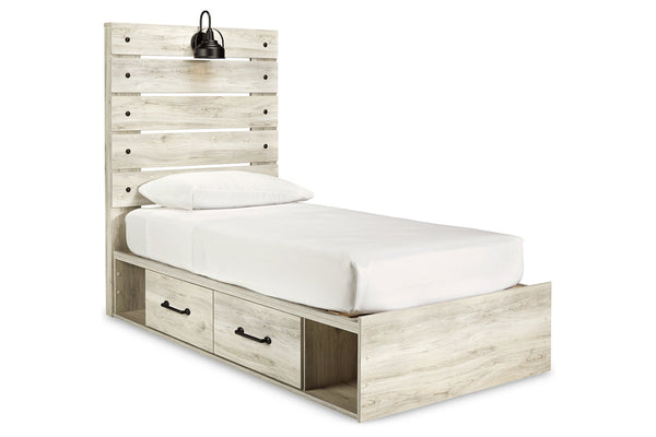 Cambeck Twin Panel Bed with 4 Storage Drawers - B192B21