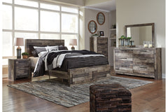 Derekson King Panel Bed with 2 Storage Drawers - B200B14
