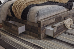 Derekson King Panel Bed with 6 Storage Drawers - B200B12