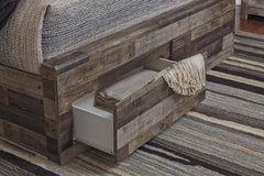 Derekson King Panel Bed with 6 Storage Drawers - B200B12